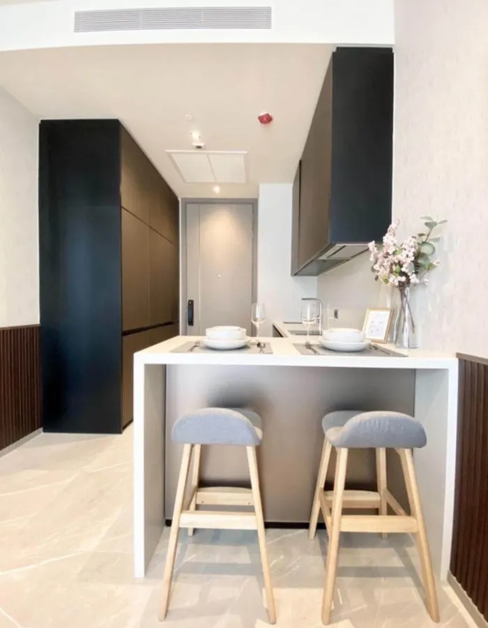 Condo for rent, Hyde Heritage Thonglor, room ready to move in. Fully equipped, move in quickly.