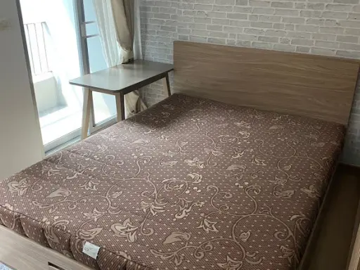 Condo for rent, Chapter One The Campus Kaset, decorated with wallpaper, low price, fully furnished, all in one place.