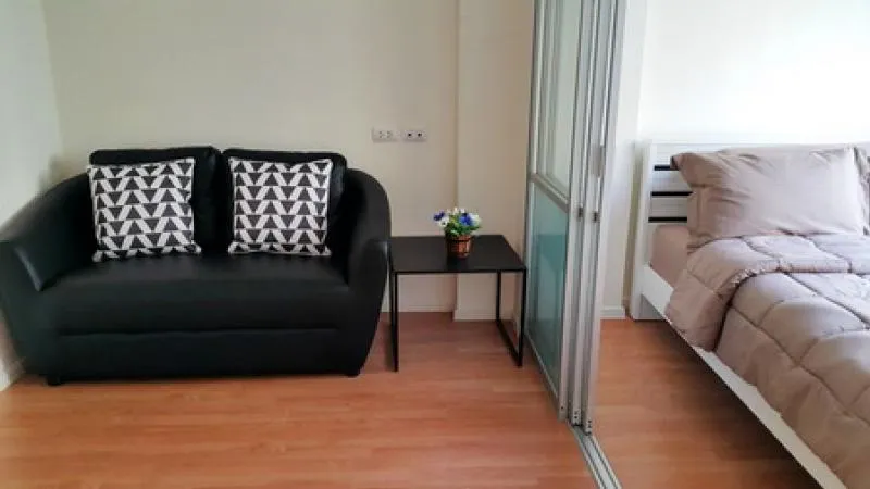 Condo for sale, Lumpini Ville On Nut-Pattanakarn, 1 bedroom, 1 bathroom, decorated room, fully furnished, ready to move in, reserve now.