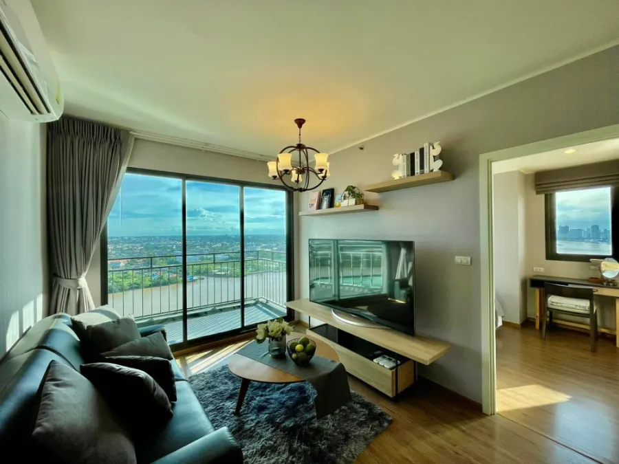 Condo for sale or rent U Delight Residence Riverfront Rama 3, 29th floor, good view, 2 bedrooms, ready to move in. Book now.