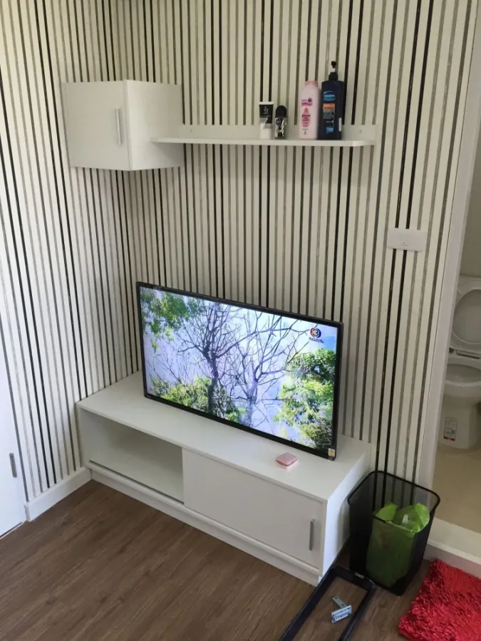 For rent I CONDO Ngamwongwan 2, very beautiful room, next to the wall, the whole room with complete electrical appliances don't miss a lot