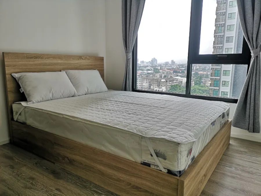 For rent, Kensington Sukhumvit-Theparak, 14th floor, fully furnished and electrical appliances. Book now.