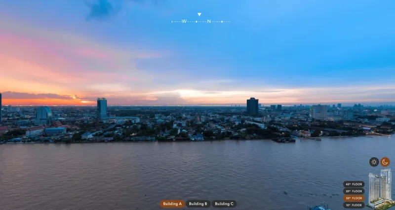 ขายดาวน์ Wan Vayla Na Chaopraya ชั้น 21 วิวหันหน้าออกแม่น้ำ เห็นแม่น้ำเต็มตา River front จองเลย