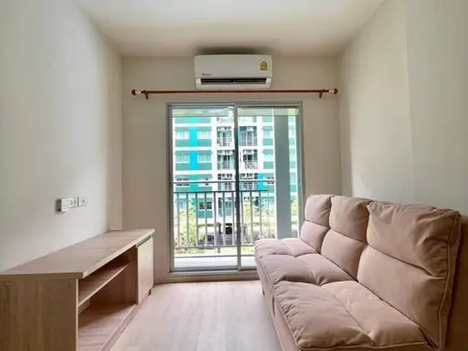 Condo for rent, Lumpini Ville Chaengwattana 10, nice room, spacious size, fully furnished, good price, just drag your luggage in.