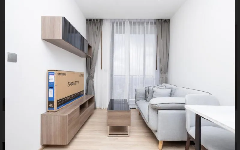 **For Rent Condo The Line Phahol-Pradipat** Nice room Fully furnished, convenient transportation, affordable price.