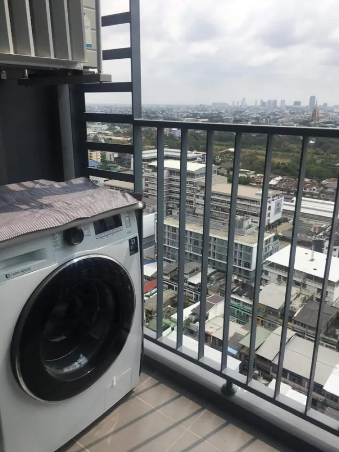 Condo for rent, Ideo Sukhumvit 93, high floor, city view, unblocked view, fully furnished, complete electrical appliances