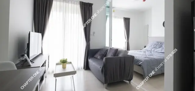 For rent แชปเตอร์วัน อีโค รัชดา – ห้วยขวาง ห้องสตูดิโอ ตกแต่งสวยคุมโทน บรรยากาศดี น่าอยู่สุดๆ ด่วนน images