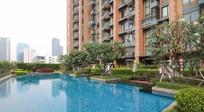 For sale, for rent, luxury condo, Villa Asoke, 37-38th floor, corner room, the most beautiful view on the floor, luxuriously decorated, hurry and rese