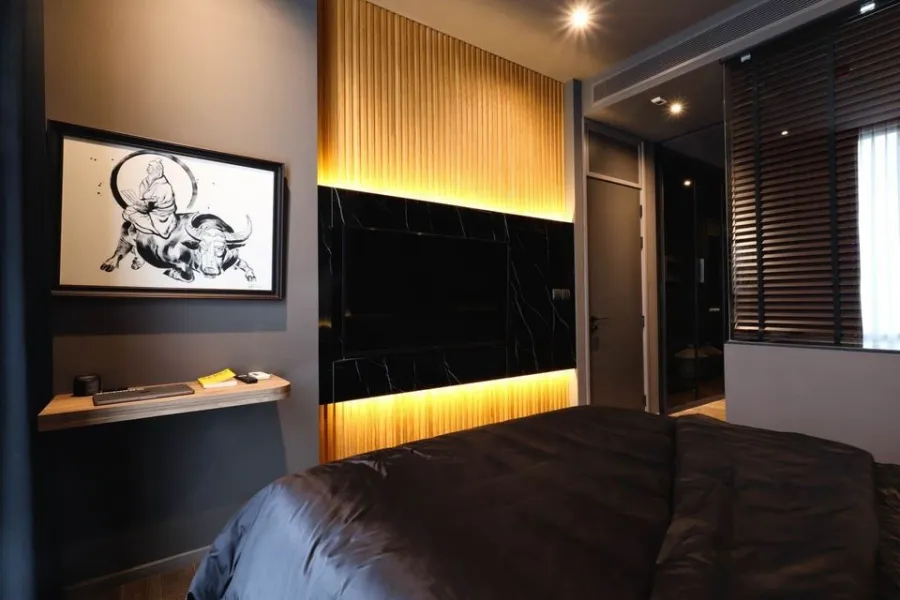 Condo for sale or rent, Munich Langsuan, luxuriously decorated, modern style + wide loft, if you miss it you will regret it.