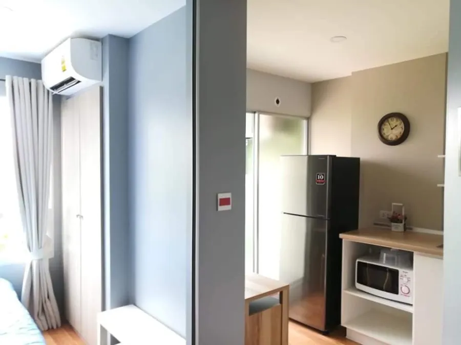 For rent, Lumpini Ville Ratchaphruek-Bang Waek, 3rd floor, garden view, bright blue room, easy on the eyes, already comfortable, don't miss it.