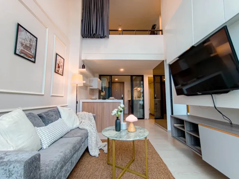 ให้เช่า Knightsbridge Phaholyothin-Interchange Duplex เพดานสูง Double Volume แต่งครบ จองเลย