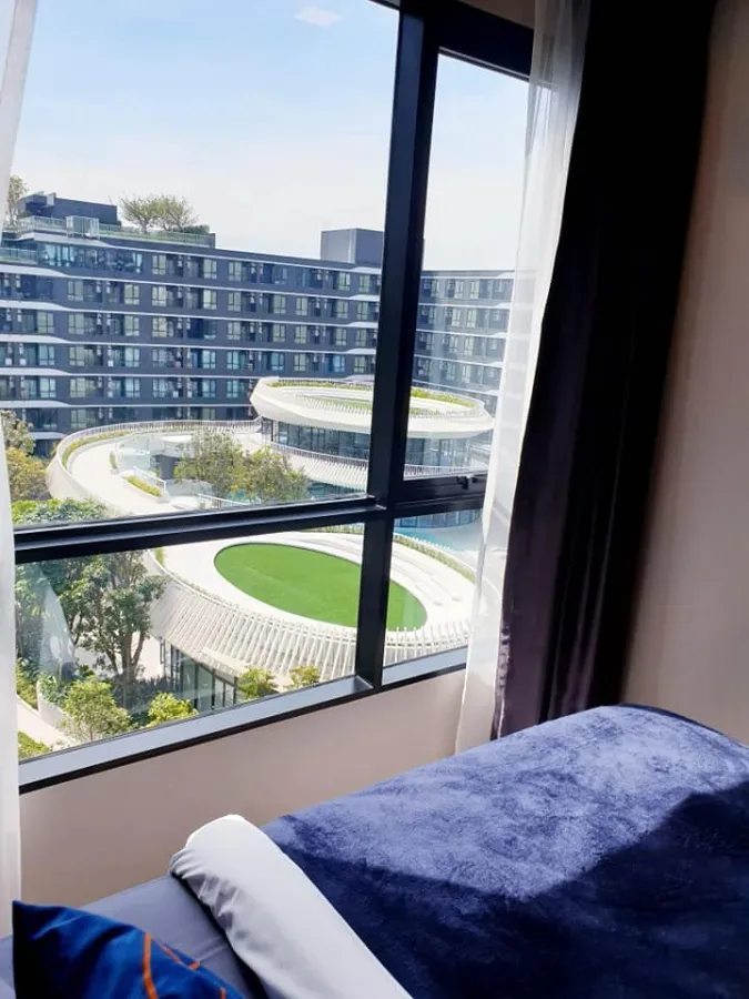 For rent, Kave Ava, 7th floor, pool view and garden view, beautiful room, fully furnished, ready to move in immediately, book now, don't wait.