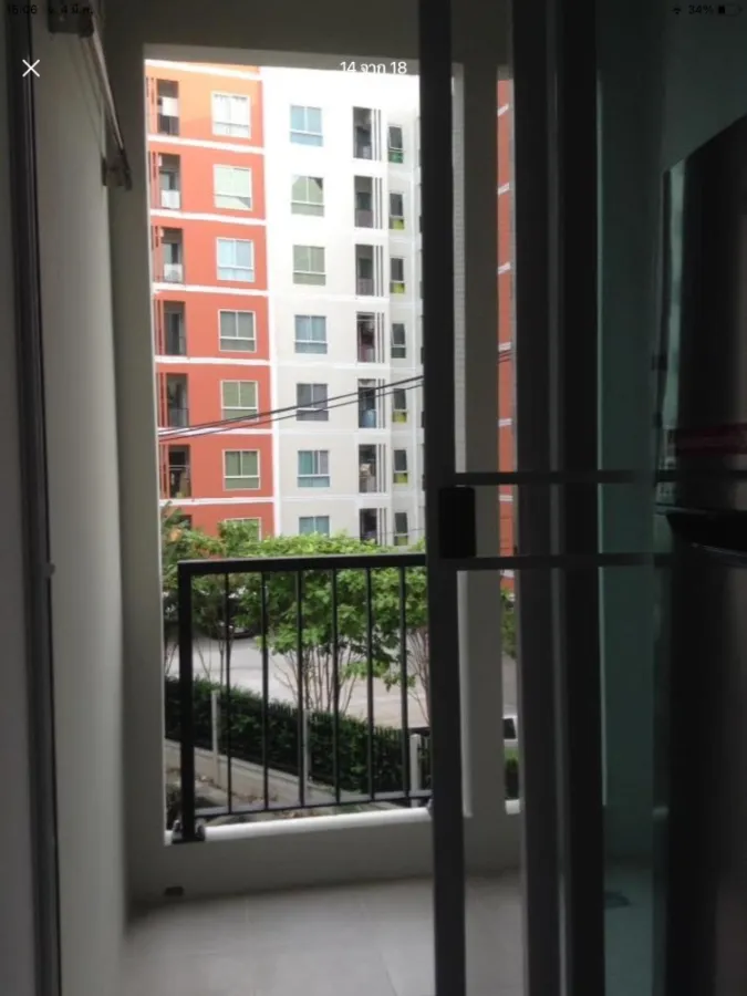 For rent, Unio Charan, 3 rooms, ready to move in. simple decoration Complete set of furniture If you don't reserve, you'll miss a lot.