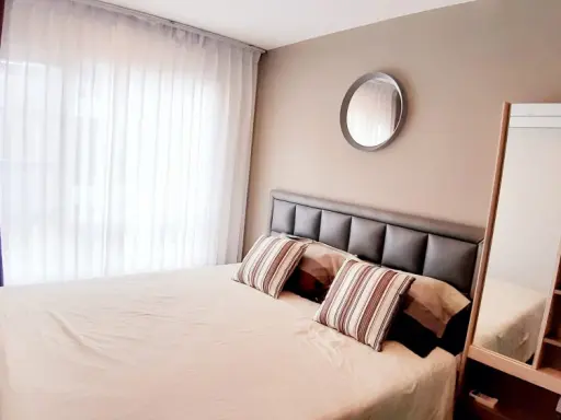 Sell, rent, Regent Home, Sukhumvit 81, nice room, decorated in soft tones, soft price. If interested, hurry up and book now.