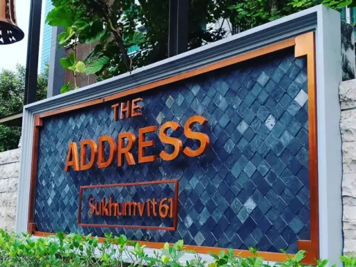 Condo for rent / sale at The Address Sukhumvit 61, fully furnished, high floor, good view, good direction, convenient transportation, urgent images
