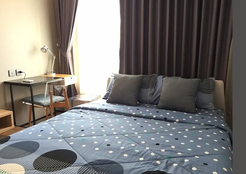 For rent, M Ladprao, 22nd floor, 1 bedroom, 1 bathroom, 38 sq m. Beautiful, beautiful, fully furnished, miss it, you will regret it !!