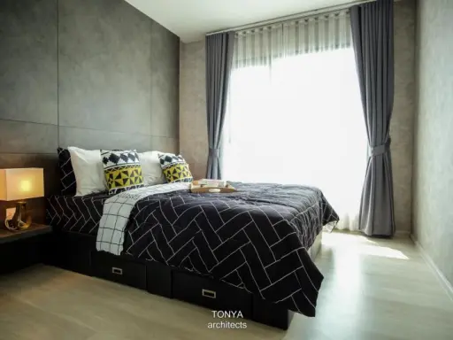 Condo for rent, Life Sukhumvit 48, very beautiful room, full furniture, high floor, good view, super cool, easy to travel, close to BTS, book now
