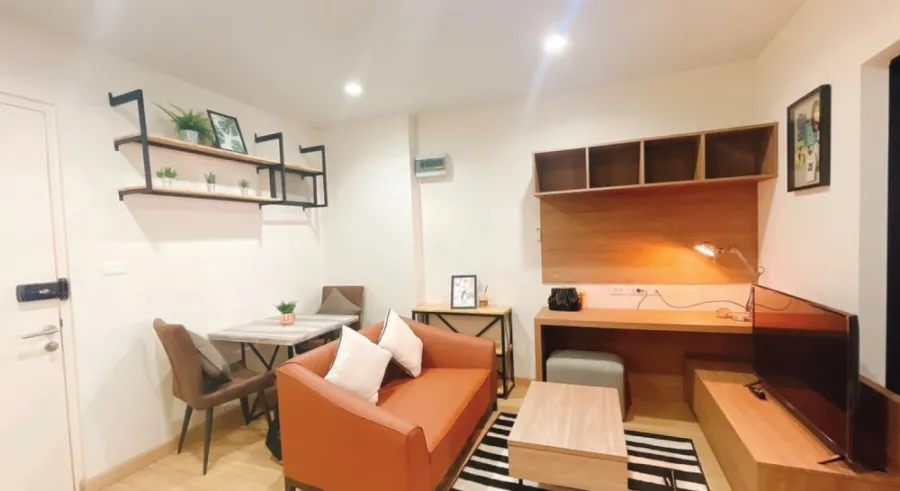 ปล่อยเช่า แฮปปี้ คอนโด ลาดพร้าว 101 ห้องสวย ตกแต่งสไตล์ MODERN LOFT เครื่องใช้ไฟฟ้าครบ จบที่นี่เลย
