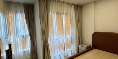 ให้เช่า Aspire Onnut Station ทิศเหนือ วิวเมืองและโค้งแม่น้ำเจ้าพระยา โปร่ง สบาย ห้องมาพร้อม (Fully Furnished)