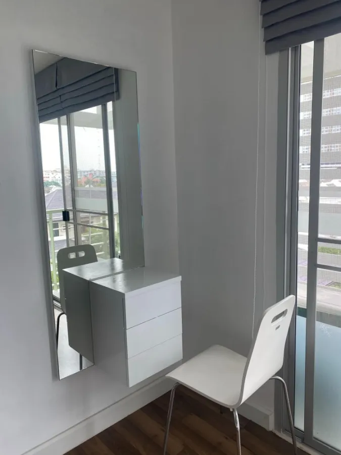 Condo for rent, The Room Sukhumvit 79, 6th floor, 2 bedrooms, very spacious room fully furnished You can just come in.