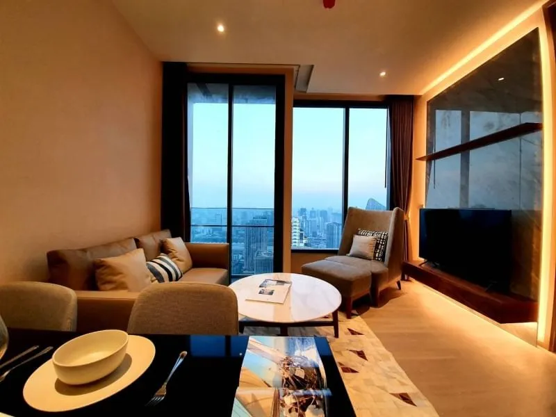 Sale, rent, The Esse Asoke condo, north view, decorated with walnut wood, beautiful room, can't miss it