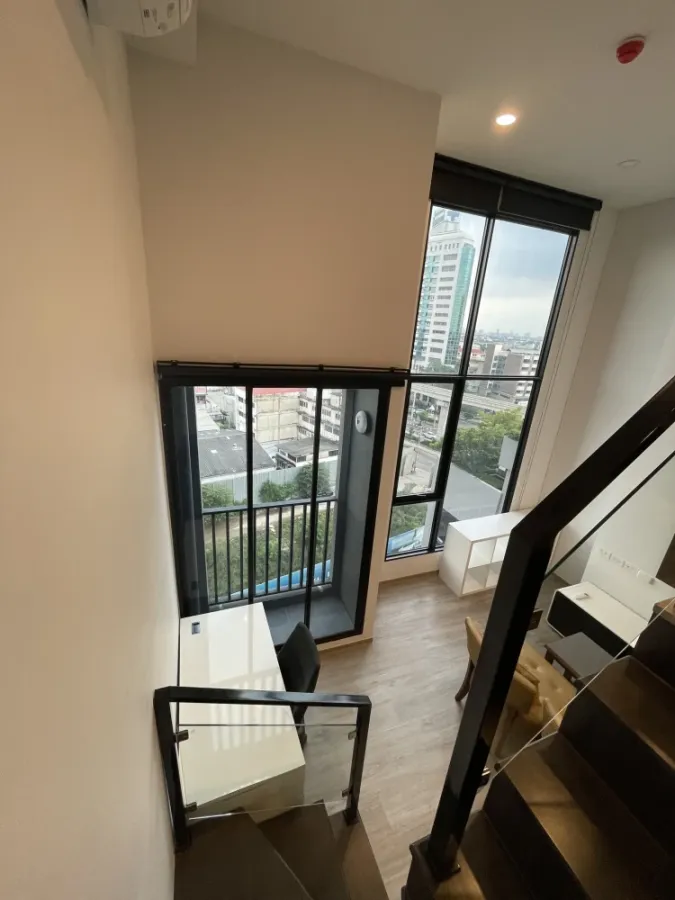 For rent: The Origin Plug & Play Ramintra, a lovely room with high, airy ceilings and a beautiful, unblocked view. Reserve now!