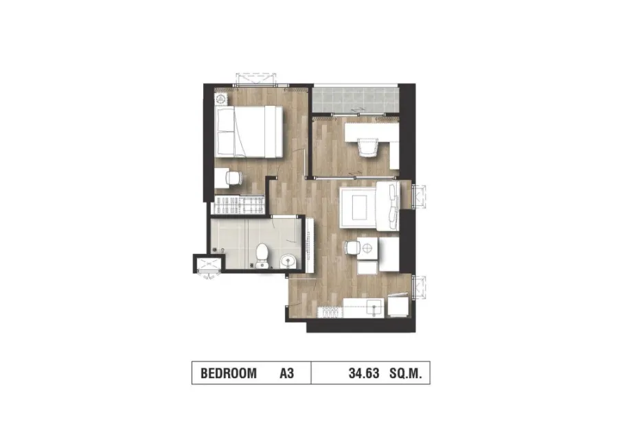 Sell ​​down payment Rich Point at BTS Wutthakat, high floor, corner room, spacious, private, hurry and reserve before it's gone.