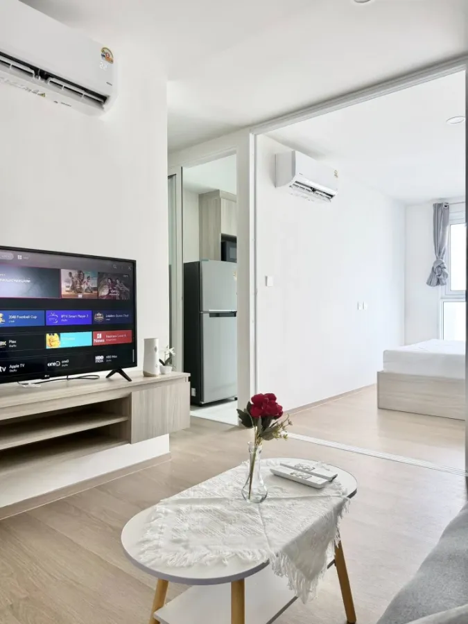 For rent: The Origin Phaholyothin 57, fully furnished and equipped with appliances. Just bring your suitcase and move in! Don't wait!