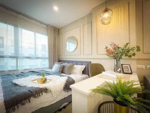 Sell Lumpini Ville Phatthanakan - New Petchburi Beautifully decorated room, built-in, livable, city view, hurry up and book now.