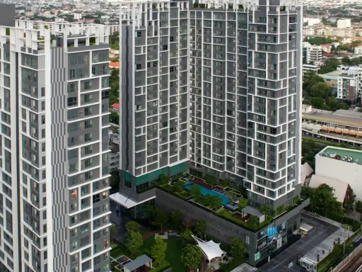 Condo for sale, Ideo Mobi Sukhumvit, next to BTS On Nut, high floor, near shopping center, don't miss it!!