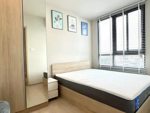 Condo for rent, New Noble Ngamwongwan, high view, no blocking, fully furnished, reasonable price, book now!