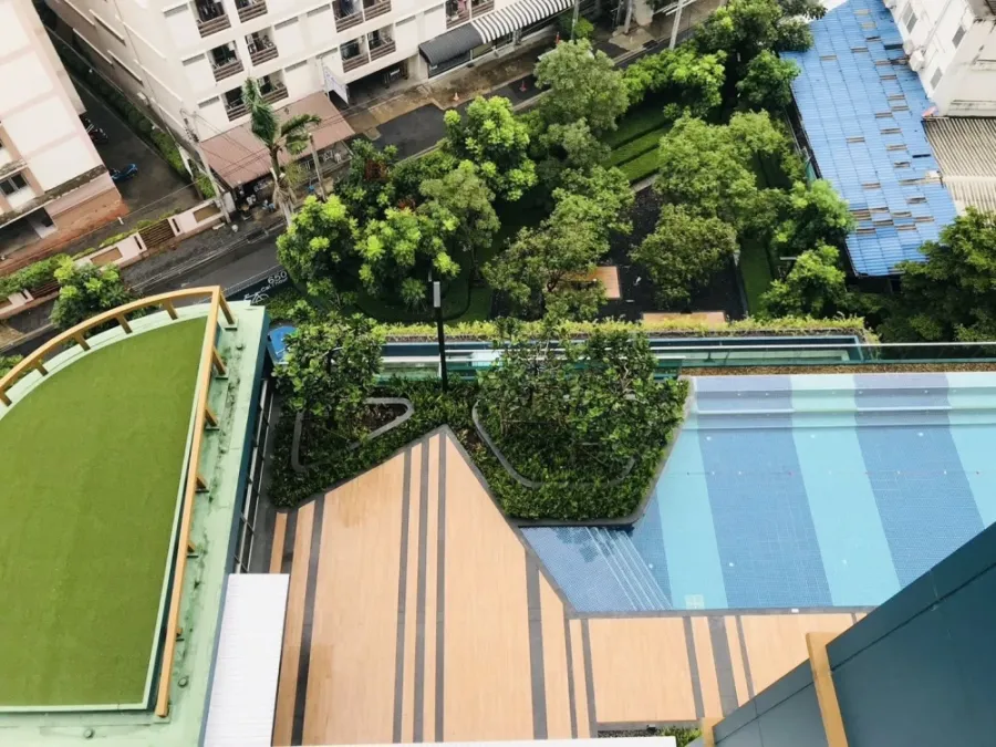 Condo for rent, The Selected Kaset-Ngamwongwan, 12th floor, pool view, beautiful room, fully furnished, book now.