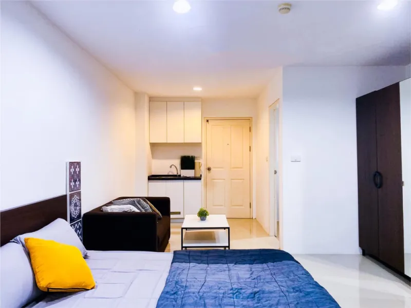 ขาย ไมล์สโตน เสรีไทย ห้องสตูดิโอ ขนาดห้อง 30 ตร.ม. ตกแต่งพร้อมอยู่ ร่มรื่น สบายตา อย่ารอช้า!!