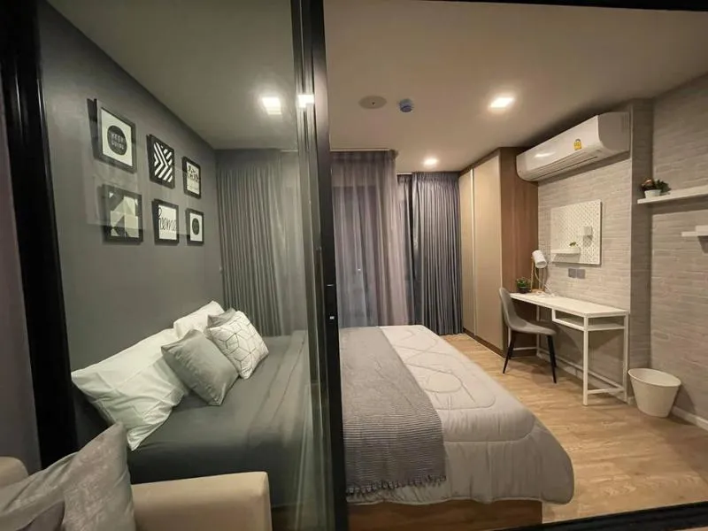 ตกแต่งเสร็จสดๆร้อนๆ หิวกระเป๋าเข้าอยู่ได้เลย ห้อง Silver Grey เรียบหรู ลงตัว เช่า kave town space