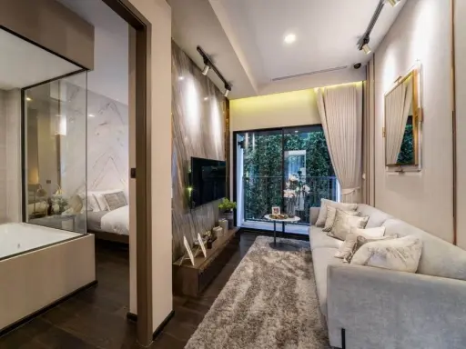 Park Origin Thonglor for sale, 30+ floor, very good view, decorated in a LUXURY style, so luxurious, don't miss it.