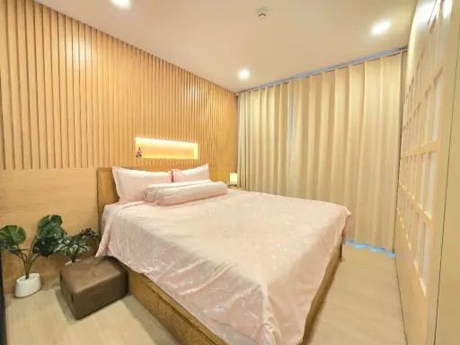 For rent: Supalai Prime Rama 9, 7th floor, beautiful room, nice decoration, if you don't book, you'll miss out. Hurry!