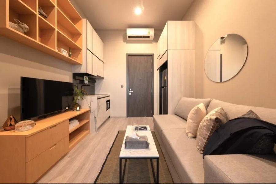 Condo for sale, for rent, The Line Sukhumvit 101, high floor, good view, decorated, ready to move in. Can't miss it anymore.