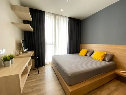 Condo for rent, The Line Chatuchak-Mochit, city view, complete electrical appliances, don't wait.