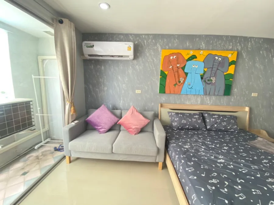 For rent urgently!! Ratchada Orchid, 10th floor, Building A, fully furnished, ready to move in immediately, don't miss it!!