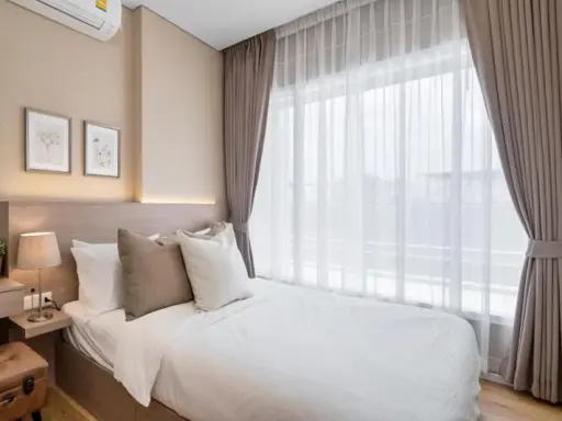 New condo for rent, The Saint Residences, Lat Phrao Intersection, luxury decoration, ready to move in. If interested, hurry up.