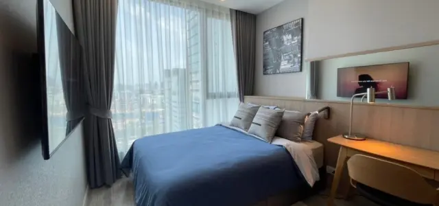 ให้เช่า!! คอนโด ไอดีโอ โมบิ สุขุมวิท 66 ชั้น 10 ห้องสวยพร้อมเฟอร์นิเจอร์ครบชุด รีบจองเลย!! images