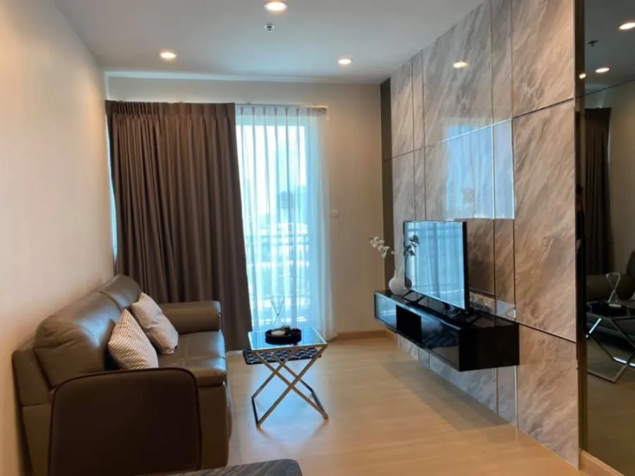 Condo for sale Supalai Lite Ratchada-Narathiwat-Sathorn. room with balcony decorated ready to move in complete electrical appliances