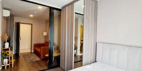 ให้เช่า Condo The Origin Ramintra 83 Station ห้องกั้นอยกเป็นสัดส่วน แบ่งโซนชัดเจน ราคาไม่แรง ต้องจองเลย