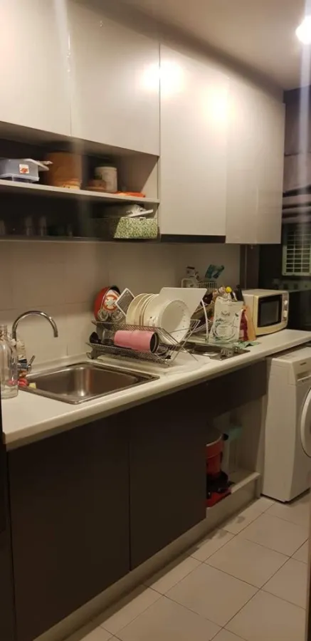 Quick sale!! Condo The Base Chaengwattana, 2 bedrooms, 1 bathroom, size 50 sq.m., 16th floor, panoramic view of the master bedroom.