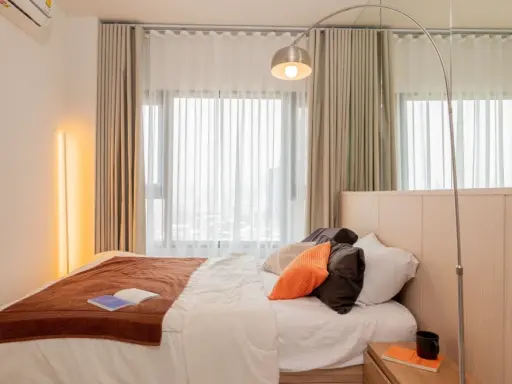 Condo for rent at Life Asoke Rama 4. Fully furnished and ready to move in. Complete amenities. 23rd floor, city view with panoramic view of the Chao P