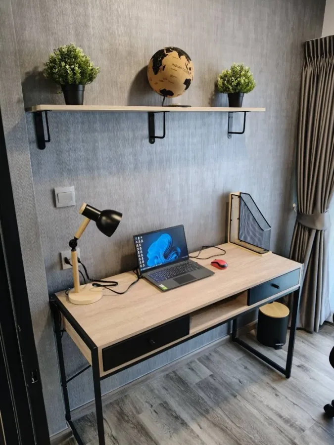 Condo for rent Kave Embryo Rangsit, beautifully decorated room, clearly divided zones, great price, hurry and reserve now.