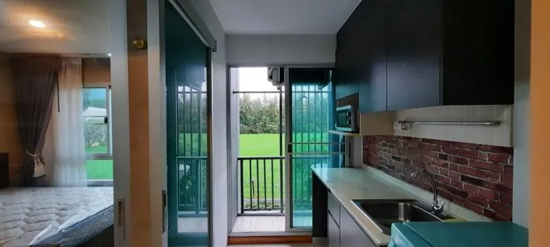 Urgent for rent, Hallmark Condo, Chaengwattana, cool decorated room Fully furnished, built-in Not booking is a big mistake.