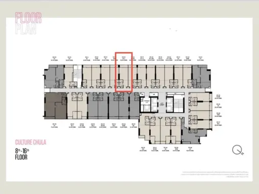 ขายดาวน์ Culture Chula ห้องนอนชั้นบนใหญ่กว่า 1 Bedroom type อื่น เพดานสูง 4.3 เมตร รีบคว้าไว้เลย
