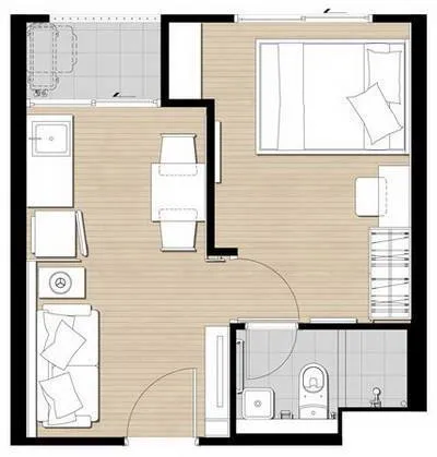 ขายด่วน Plum Condo Ramkhamhaeng Station เตียงไซด์ใหญ่สุดอลังการ นอนหลับสบาย ใครๆก็ชอบ