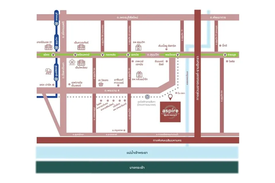 ขายดาวน์ Aspire Sukhumvit - Rama 4 ชั้น 15 ทิศเหนือ วิวสระ โล่ง จองเลย ด่วนๆ
